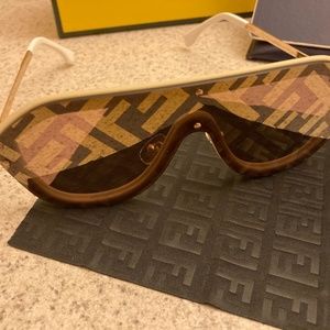 Fendi Print Shield Sunglasses